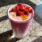Soy Milk Strawberry Smoothie
