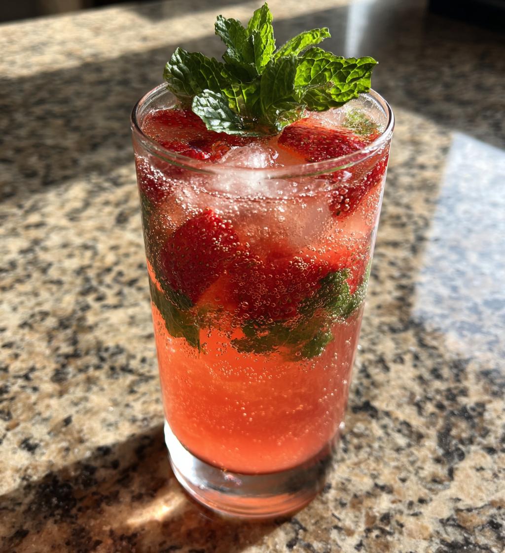 Sparkling Strawberry Lemonade