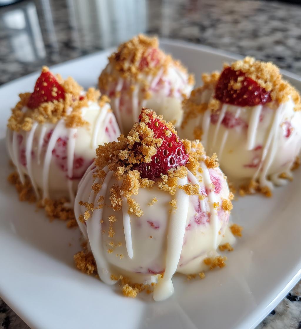 Strawberry Cheesecake Truffles - detail 1