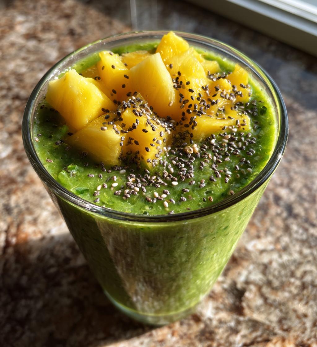 Tropical Green Smoothie - detail 1