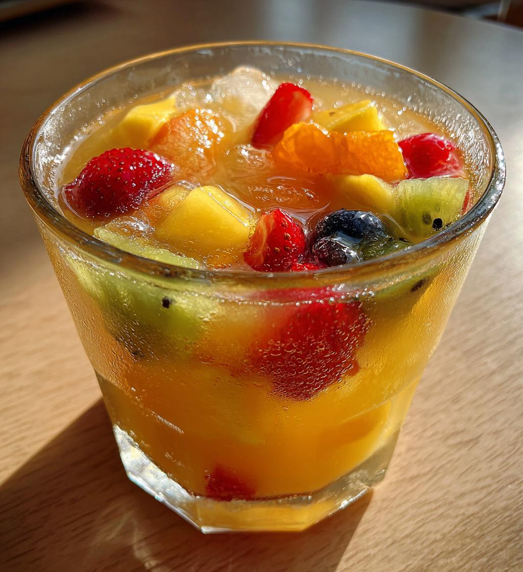 Tropical Punch with Fresh Fruit