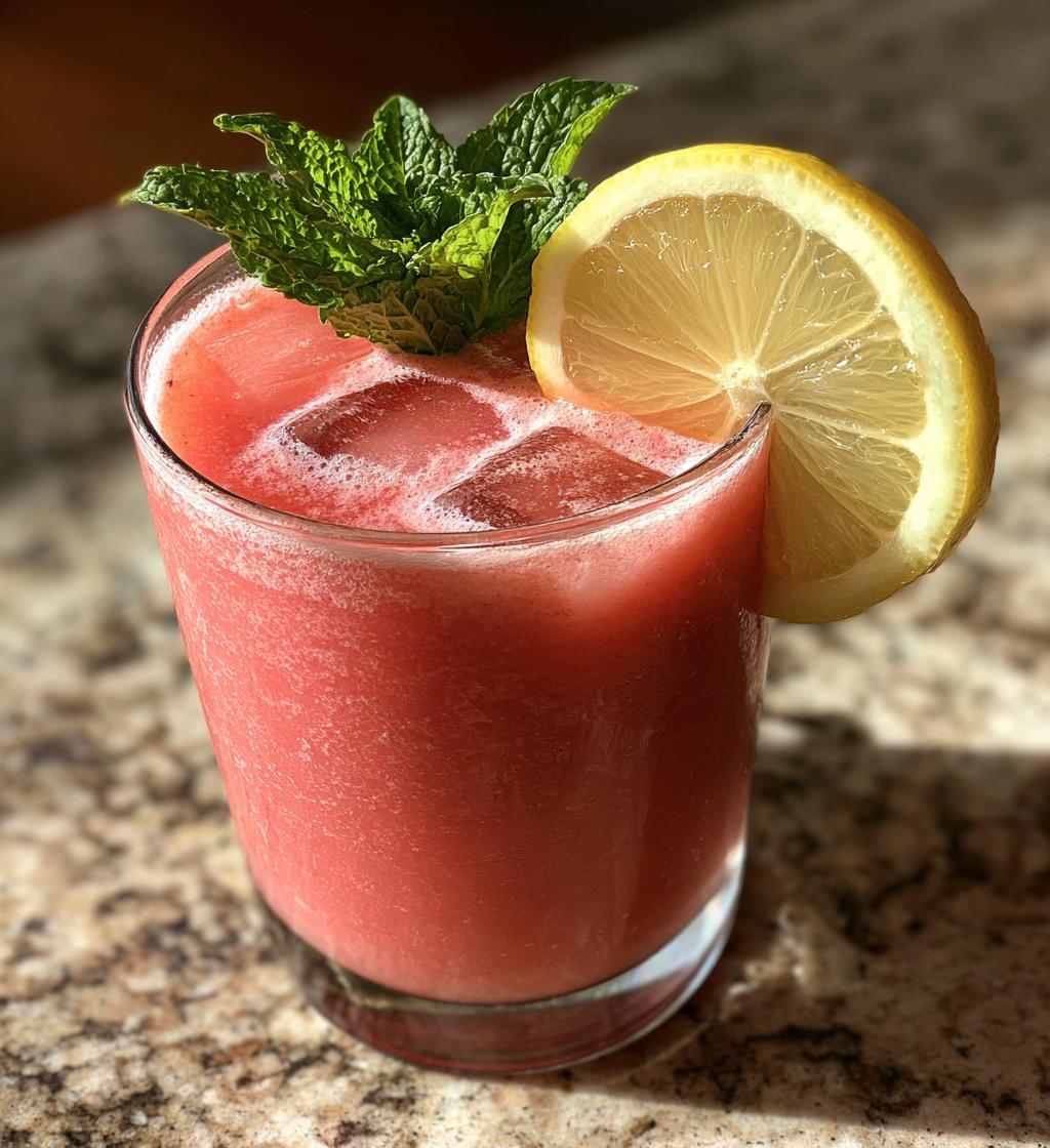 Watermelon Lemon Smoothie - detail 1