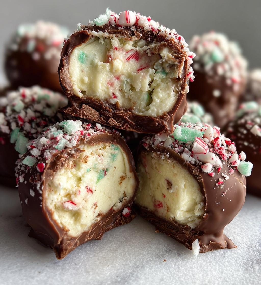 Candy Cane Truffles