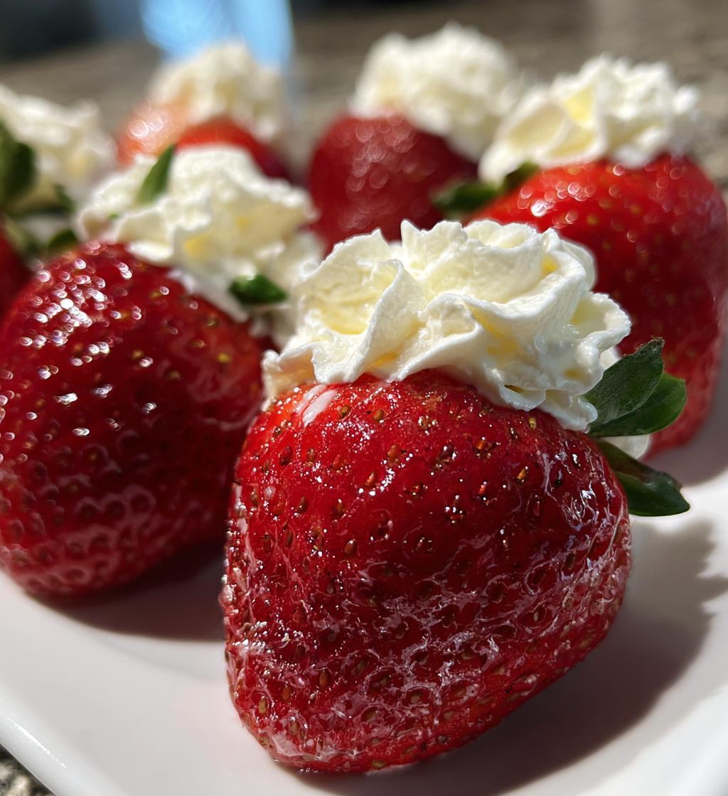 Cheesecake Stuffed Strawberries