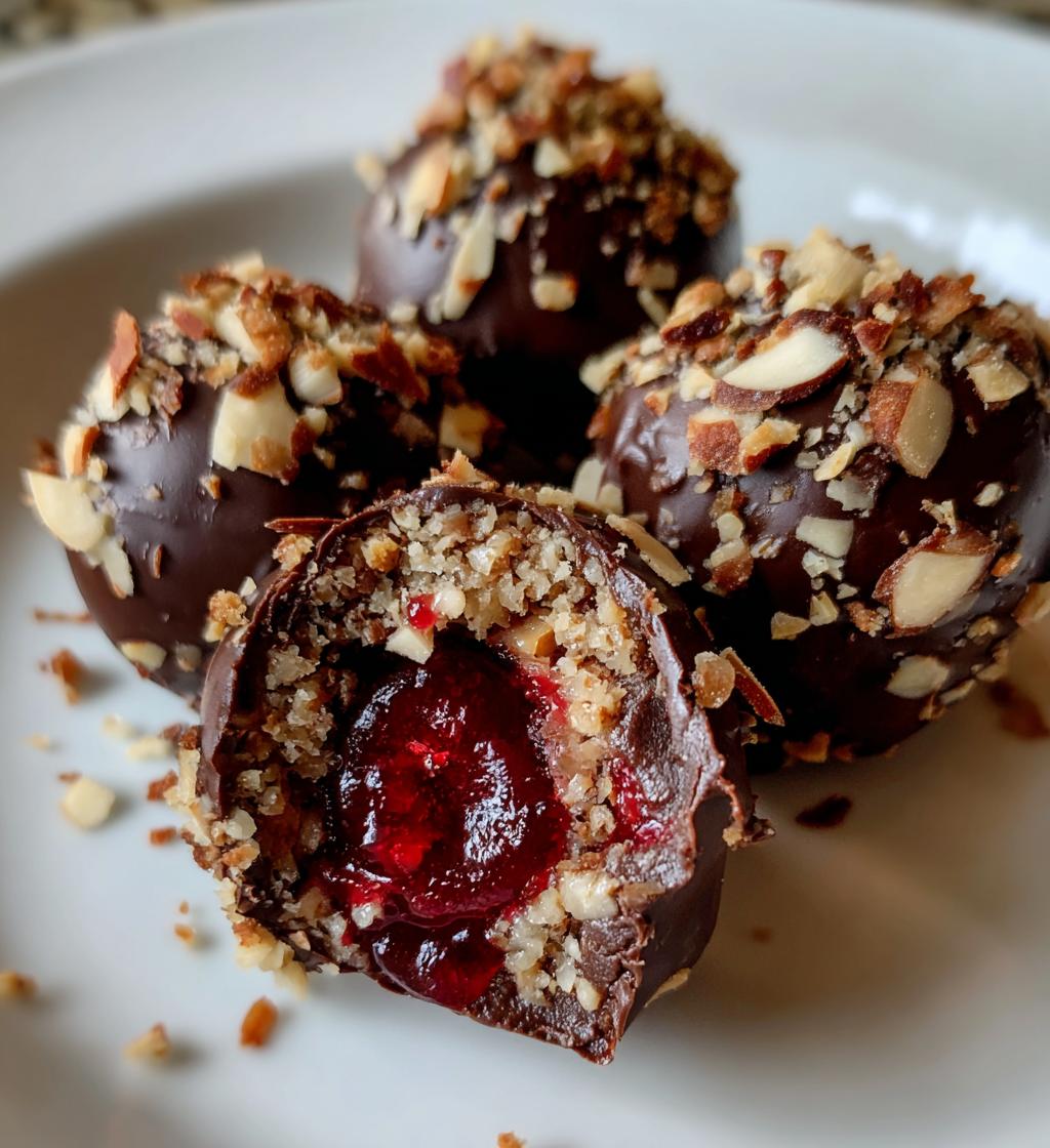 Cherry Almond Truffles - detail 1