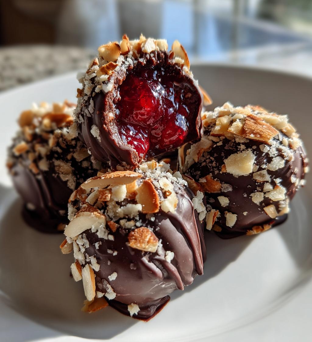 Cherry Almond Truffles