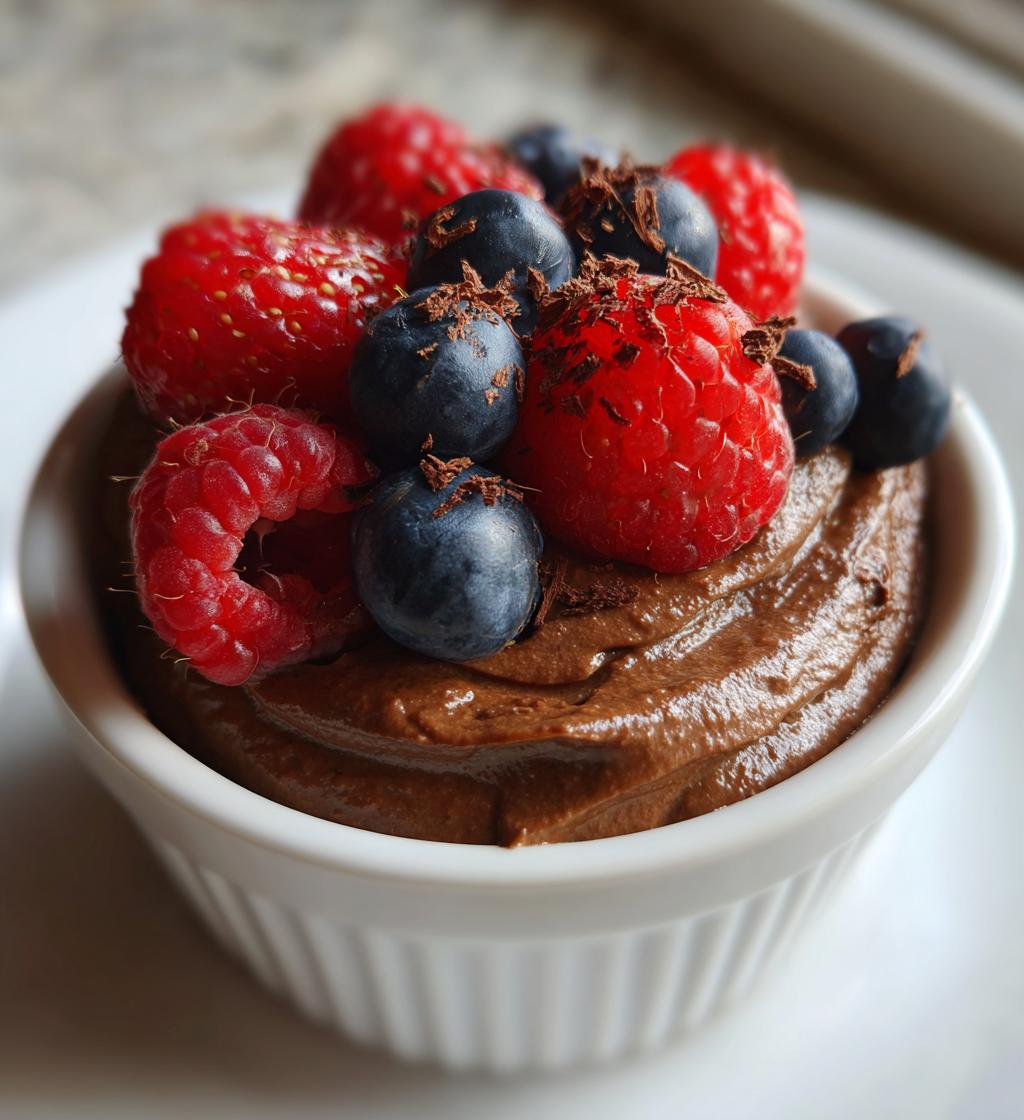 Chocolate Avocado Mousse - detail 1