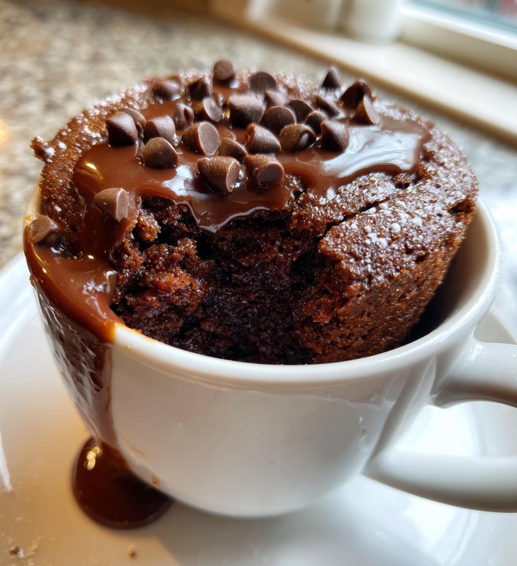 Chocolate Mug Cake - detail 1