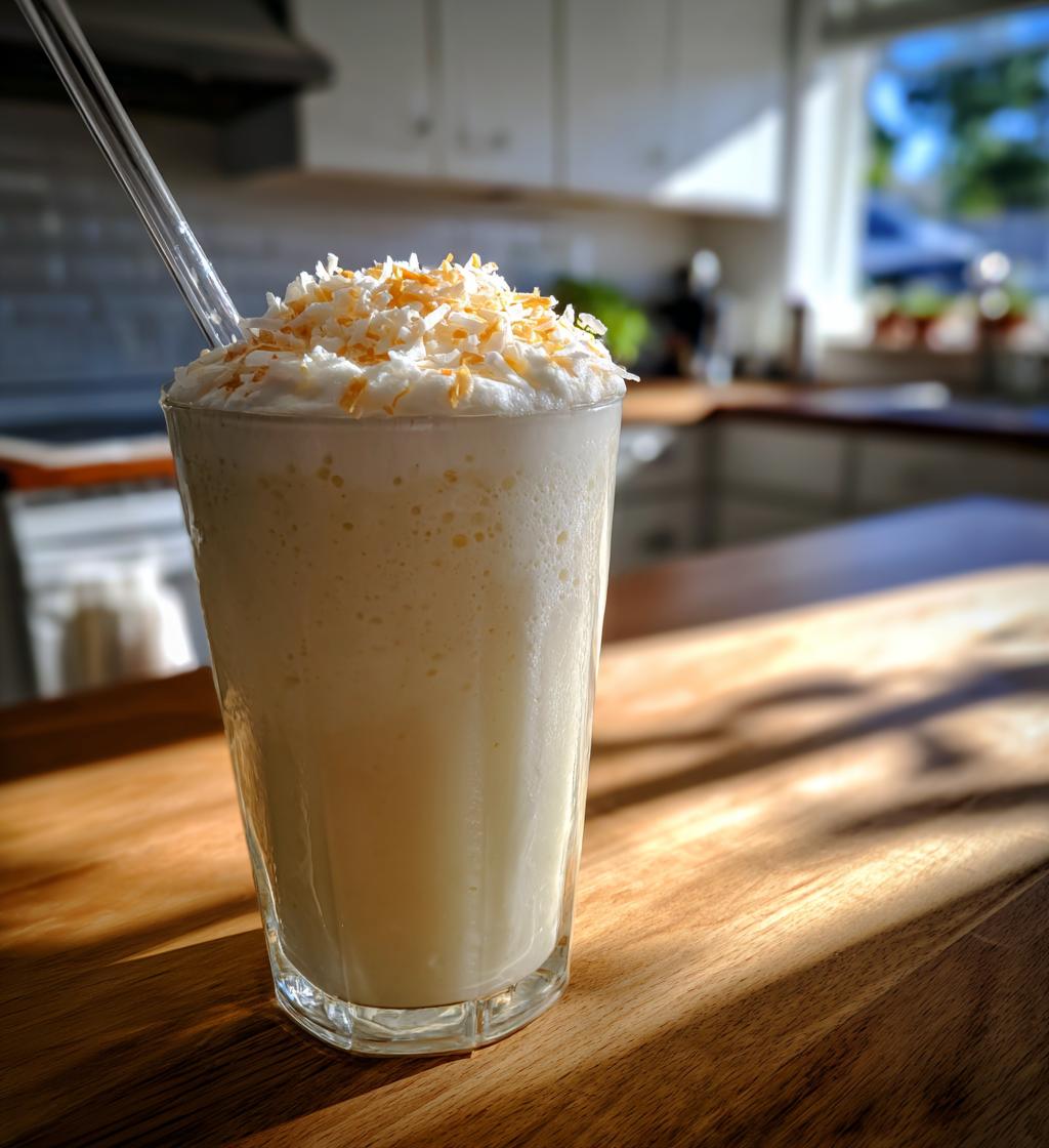 Creamy Coconut Milkshake - detail 1