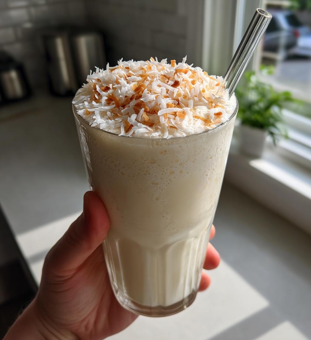 Creamy Coconut Milkshake - detail 2