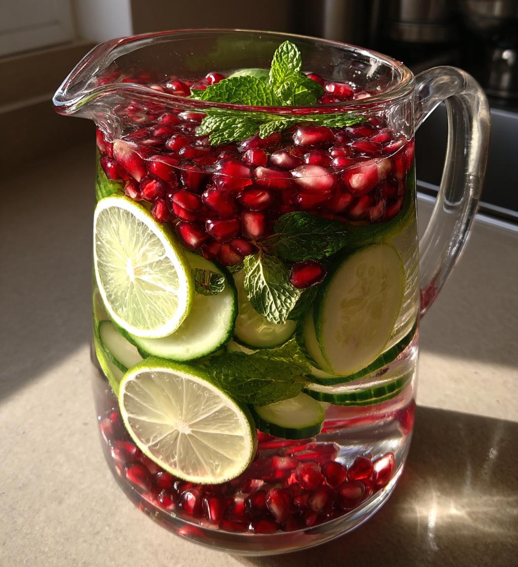 Detox Water with Pomegranate