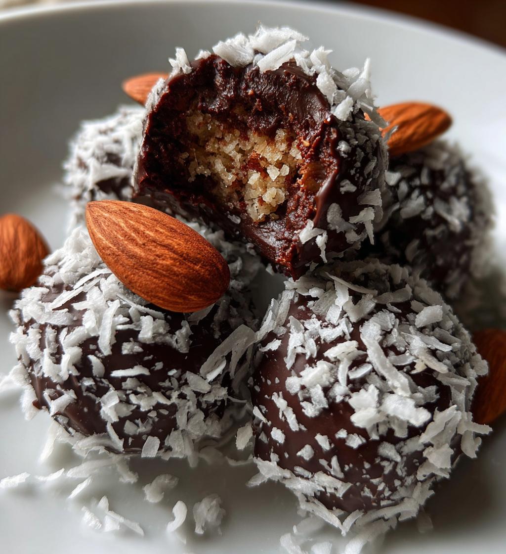 Gluten-Free Almond Joy Truffles - detail 1