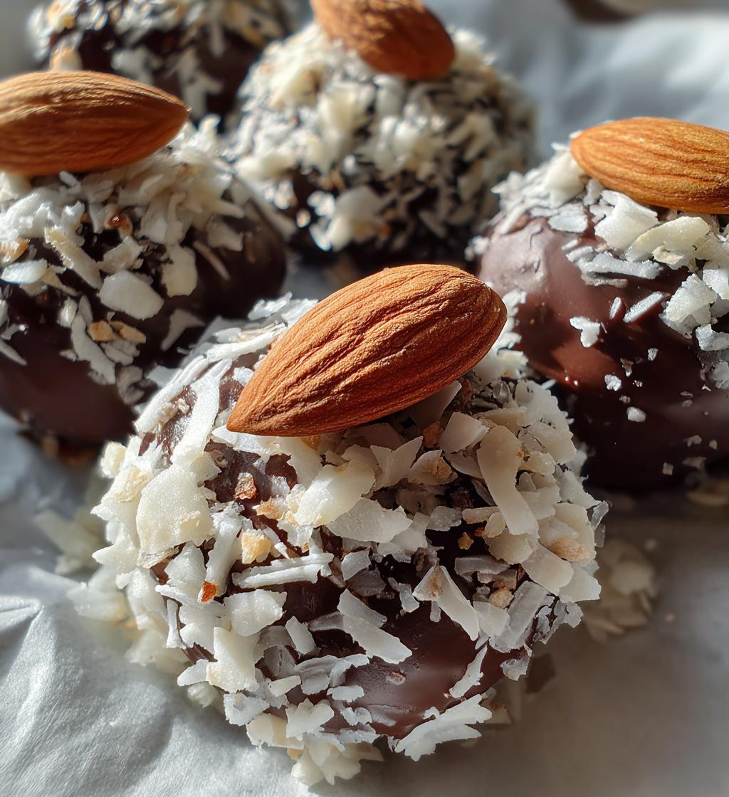 Gluten-Free Almond Joy Truffles