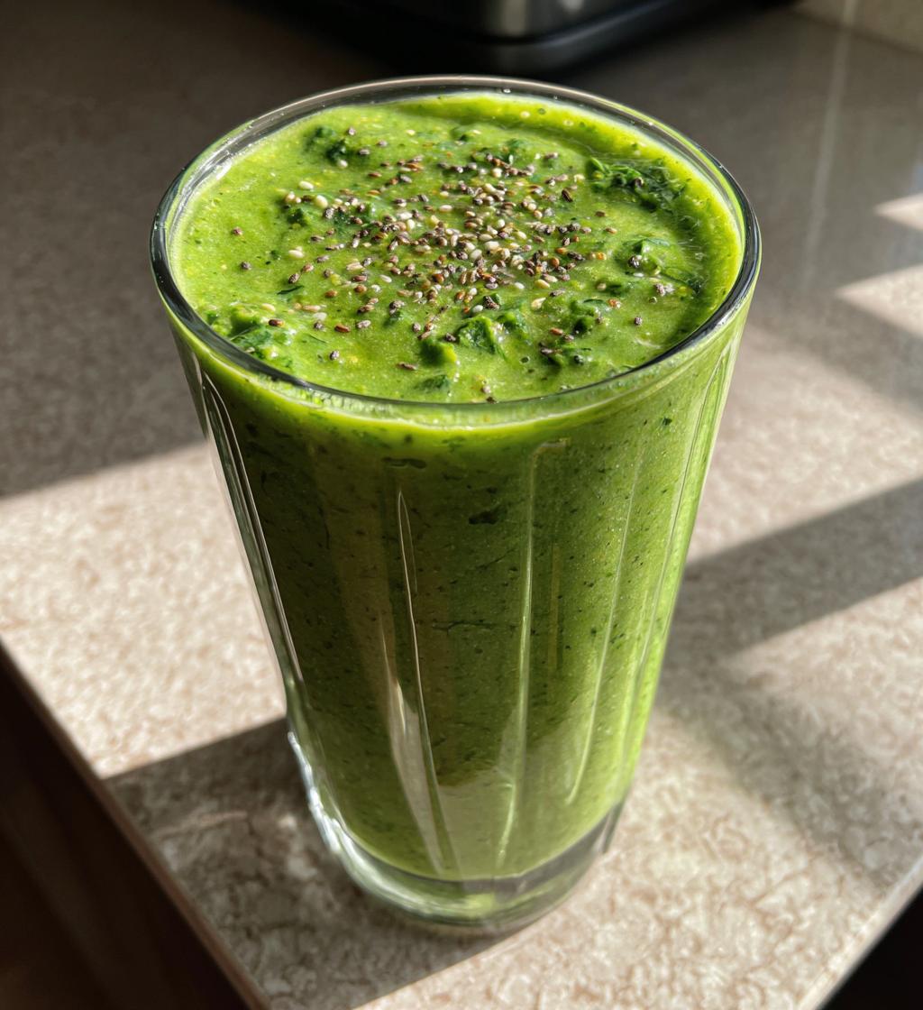 Green Monster Smoothie (Spinach + Fruit) - detail 2