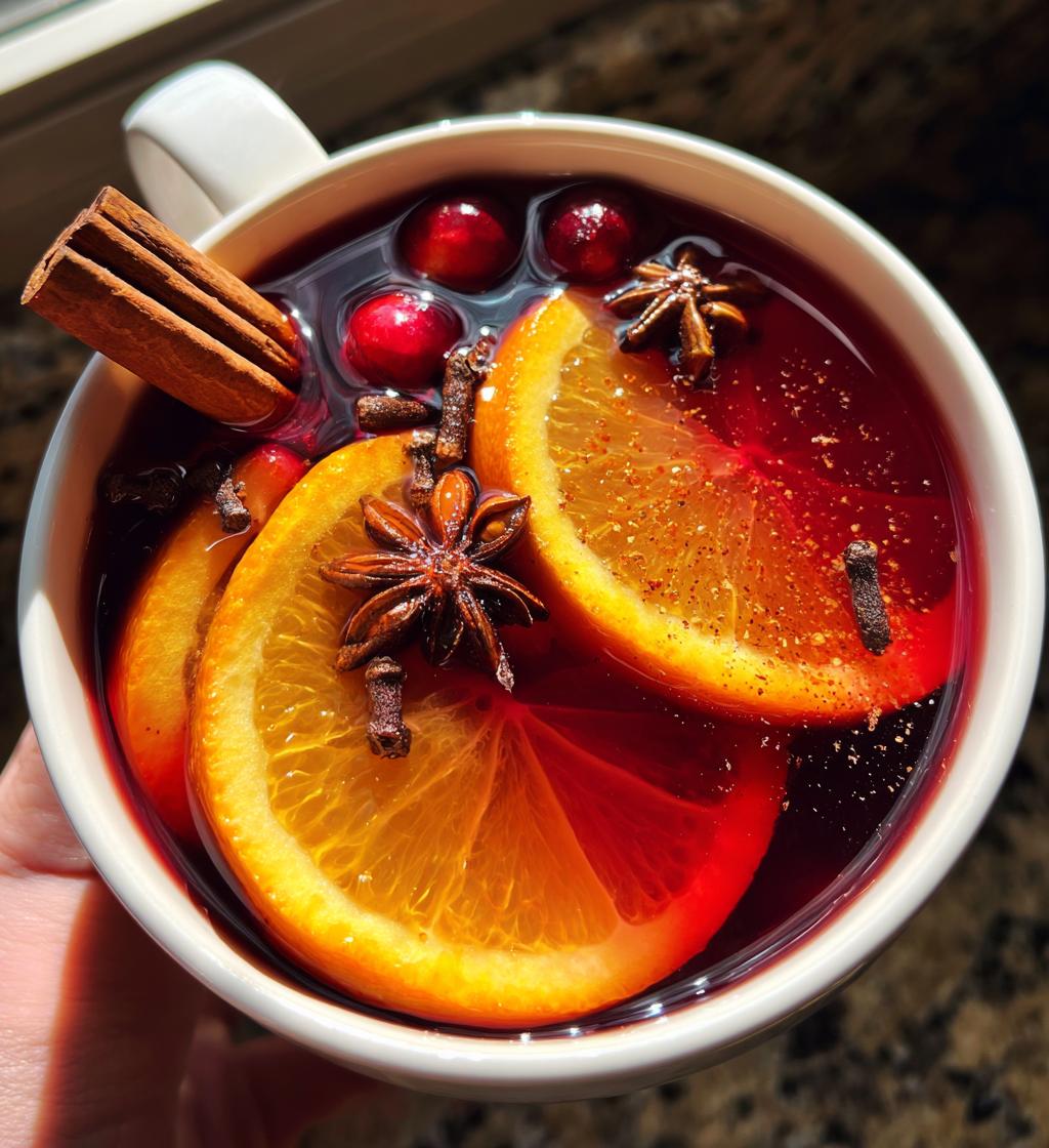 Hot Mulled Cranberry Juice