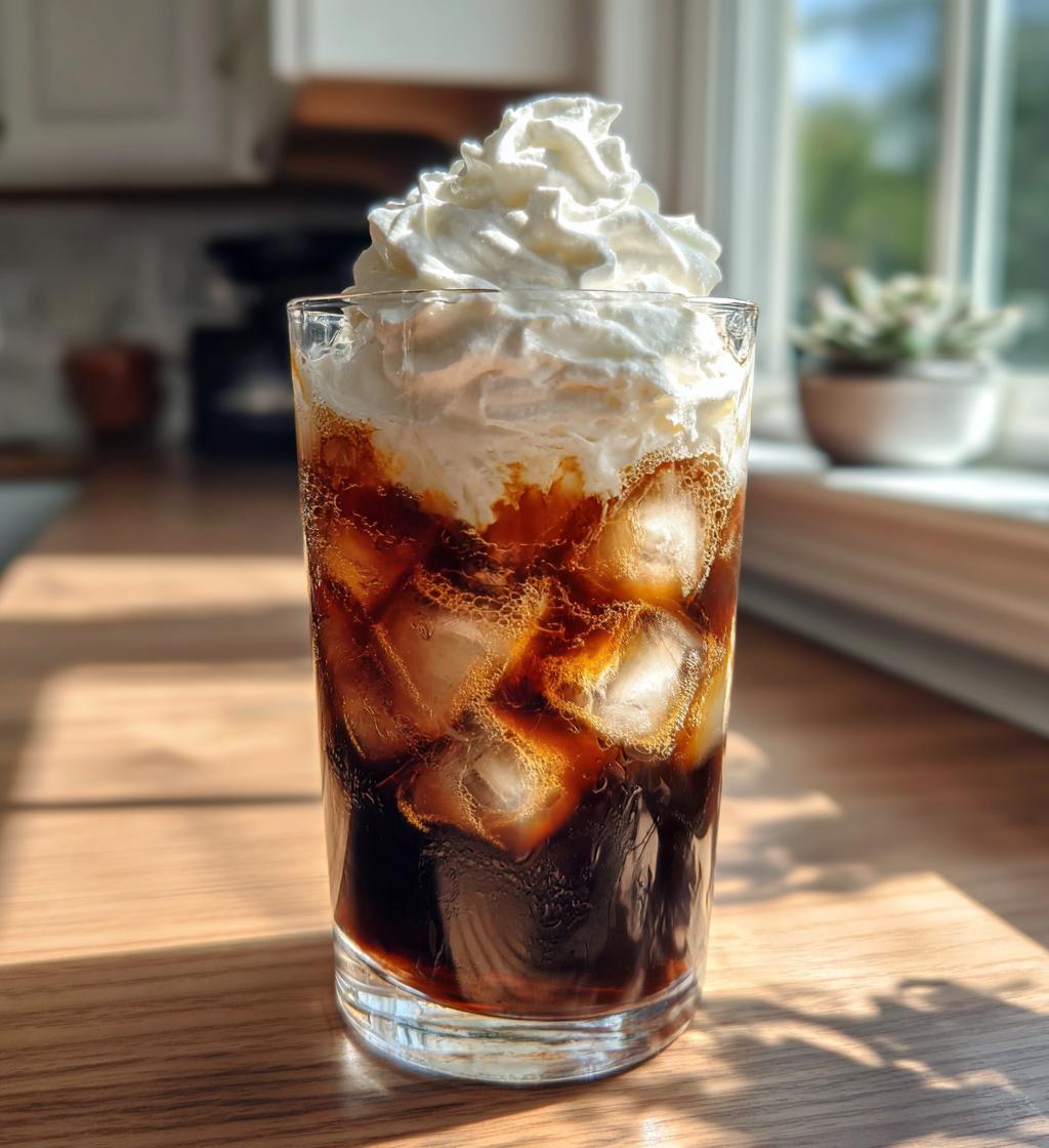 Iced Coffee with Whipped Cream