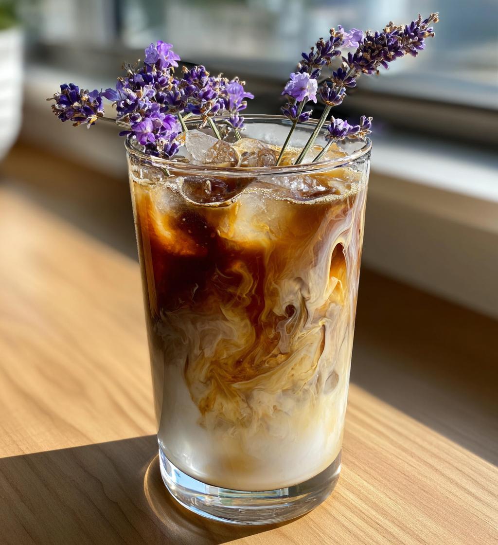 Iced Lavender Latte - detail 1