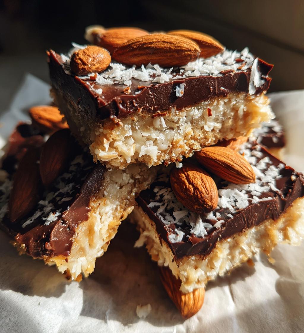 Keto Almond Joy Bars - detail 1