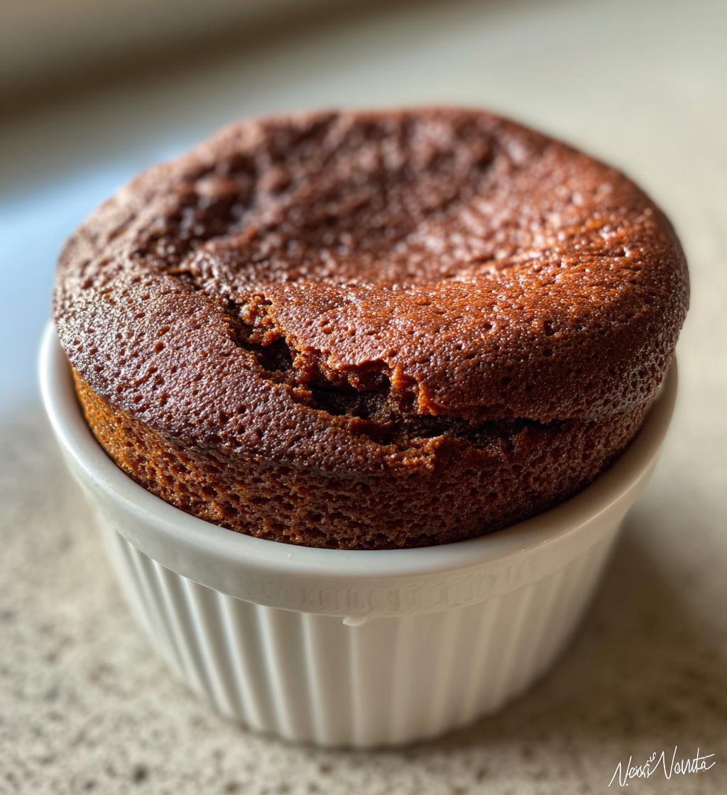 Keto Chocolate Soufflé - detail 1