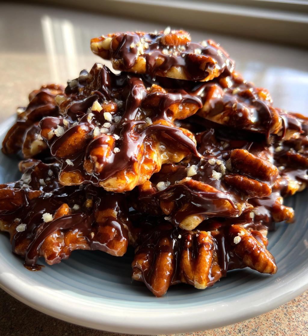 Keto Turtles (Pecan-Caramel-Chocolate) - detail 1