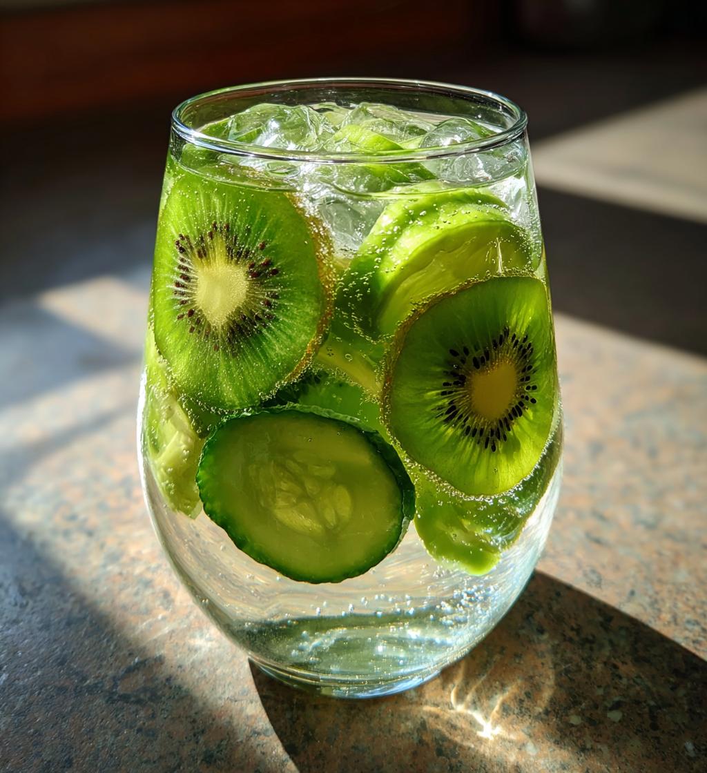 Kiwi and Cucumber Detox Water - detail 1