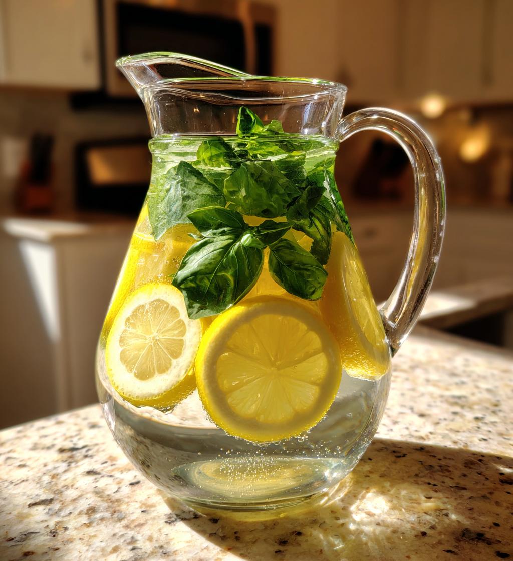 Lemon Basil Detox Water - detail 1