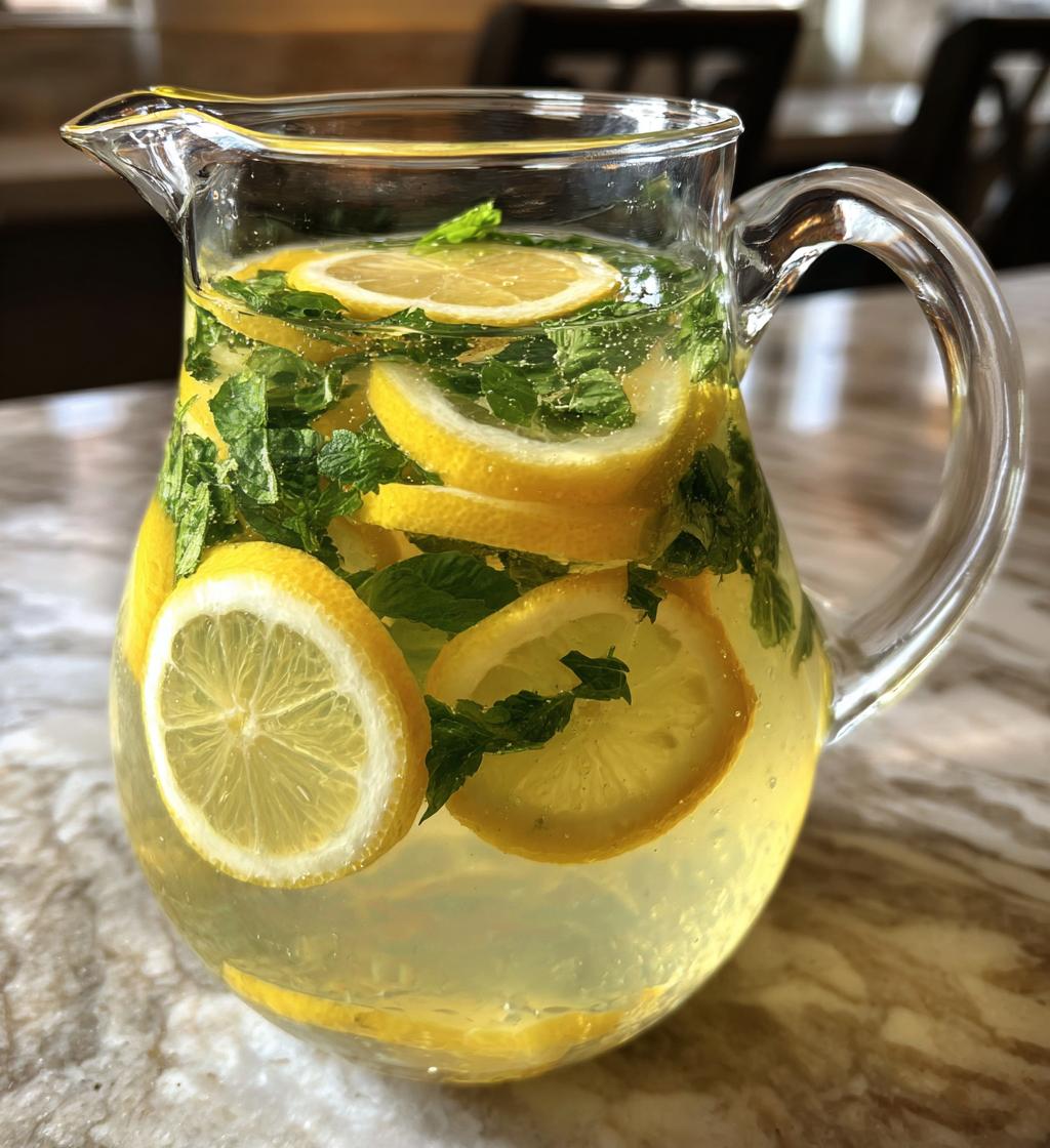 Lemon Basil Detox Water