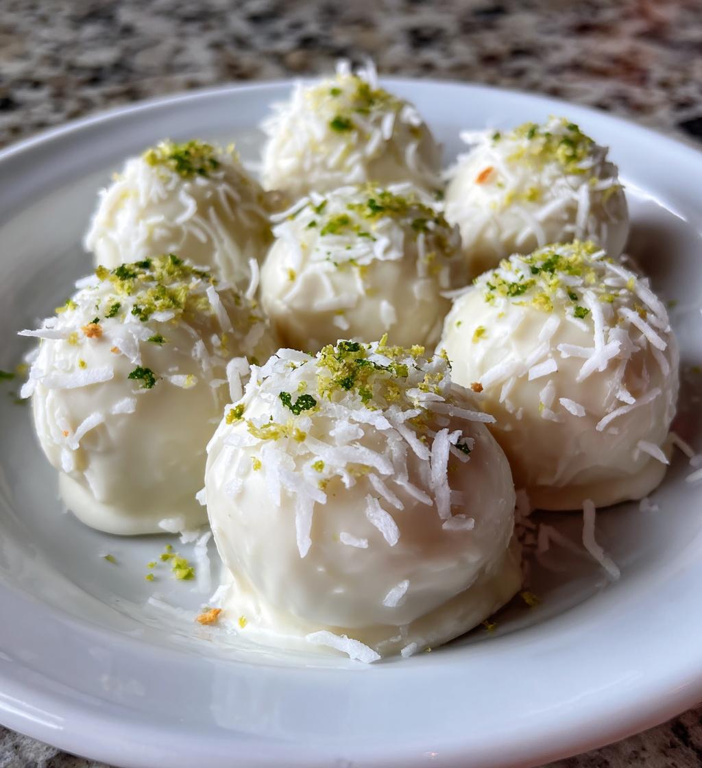 Lime Coconut Truffles - detail 1