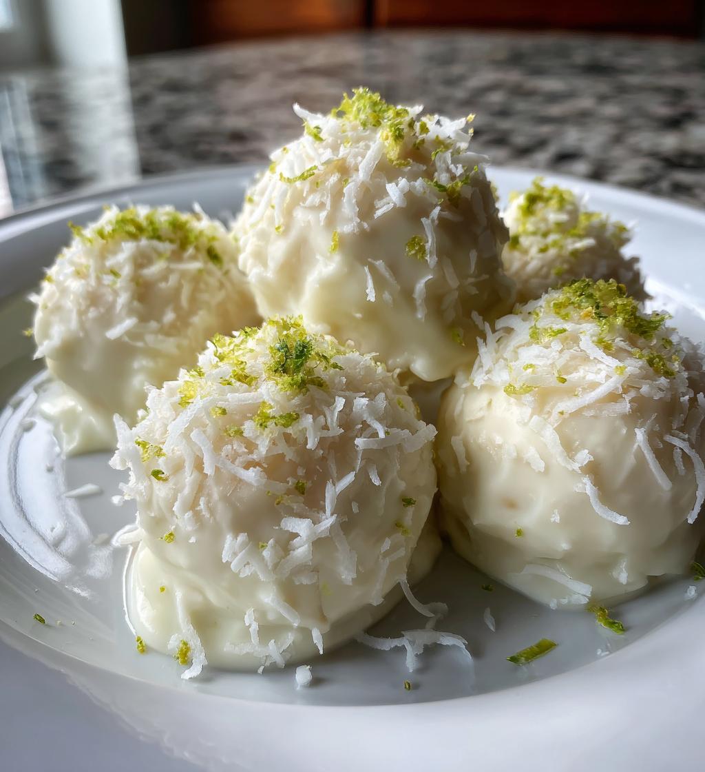 Lime Coconut Truffles