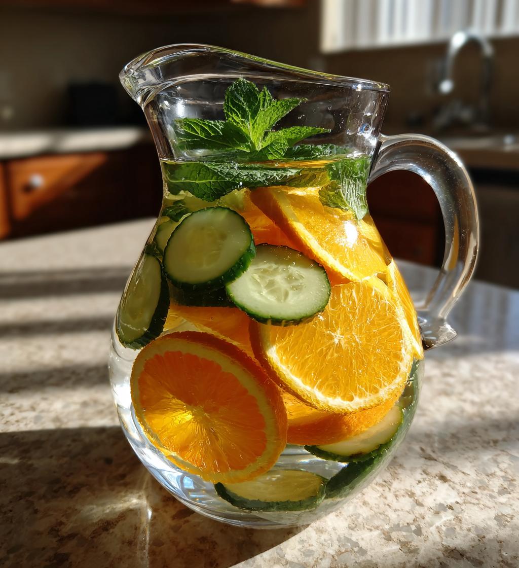 Orange Cucumber Detox Water