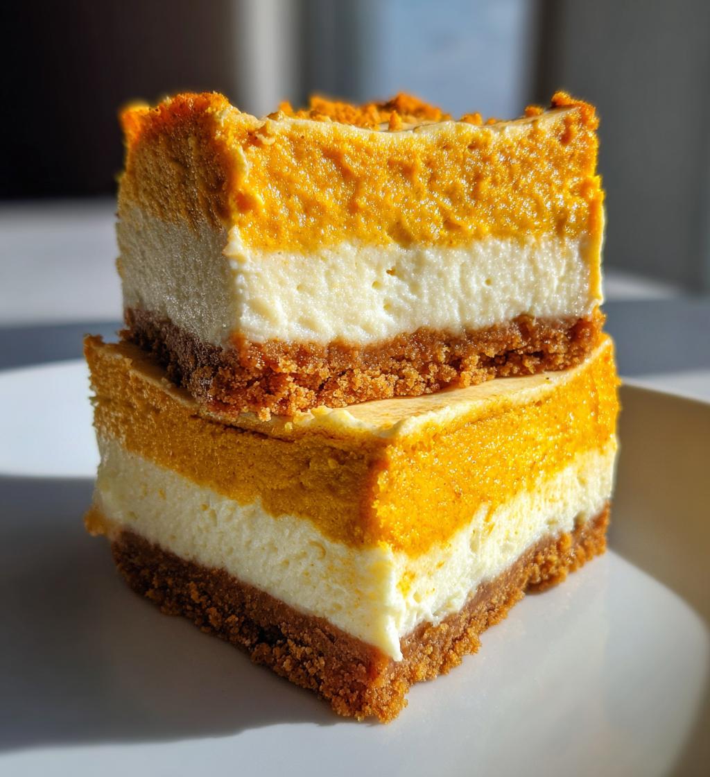 Pumpkin Cheesecake Bars - detail 1