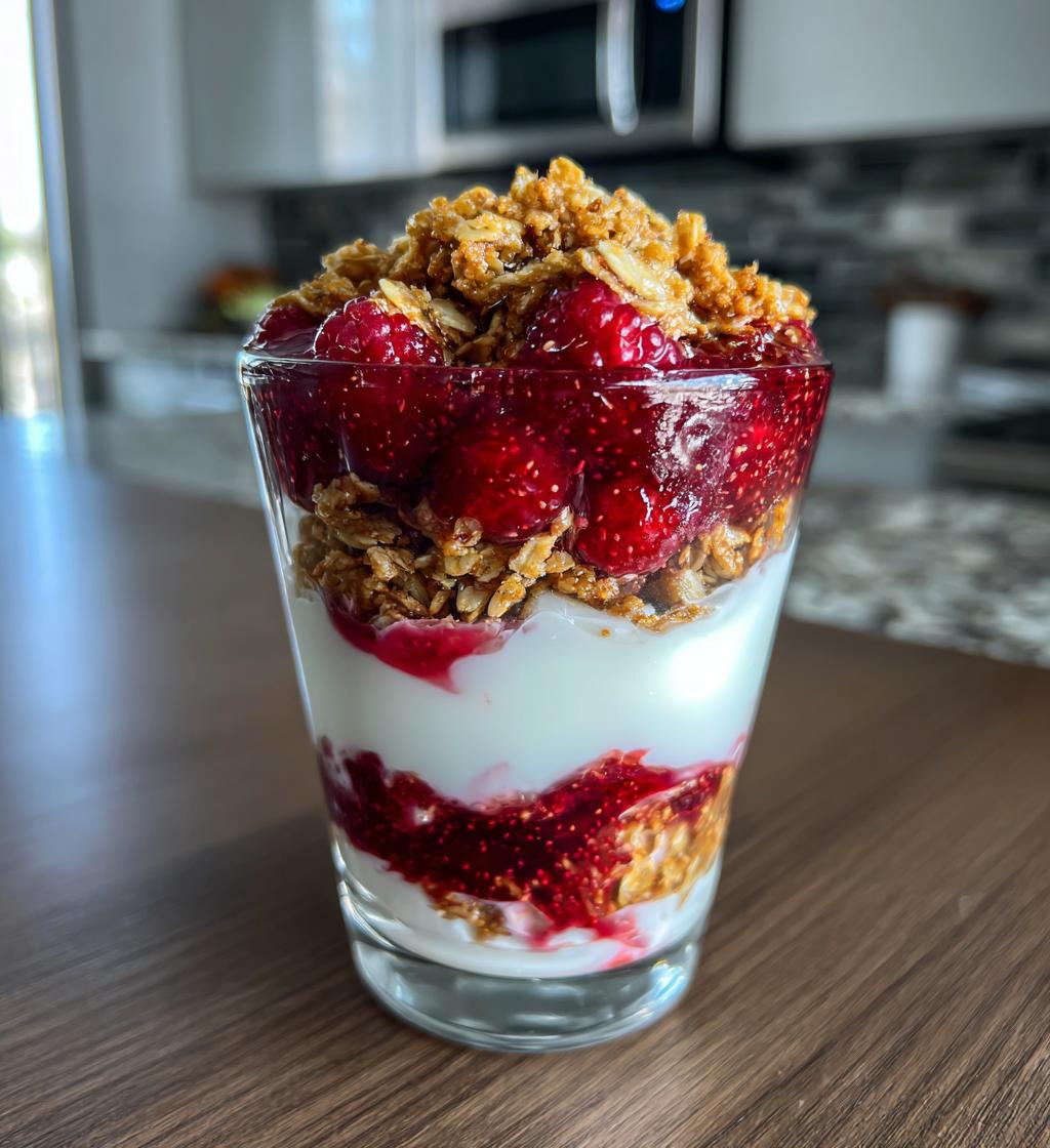 Raspberry Chia Jam Parfaits