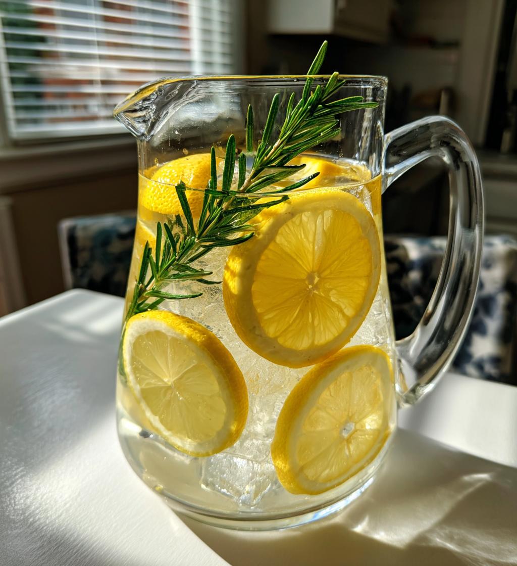 Rosemary Lemon Detox Water
