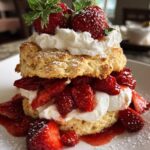 Strawberry Shortcake with Almond Biscuits