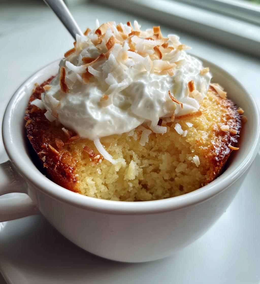 Vanilla Coconut Flour Mug Cake - detail 1