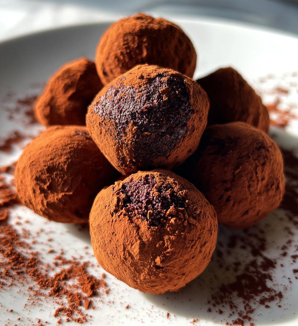 Vegan Chocolate Avocado Truffles - detail 1
